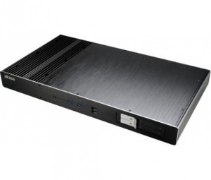 Akasa Galileo TU Thin-Mini-ITX 1U Ház, OEM - Fekete (A-ITX24-A1B)